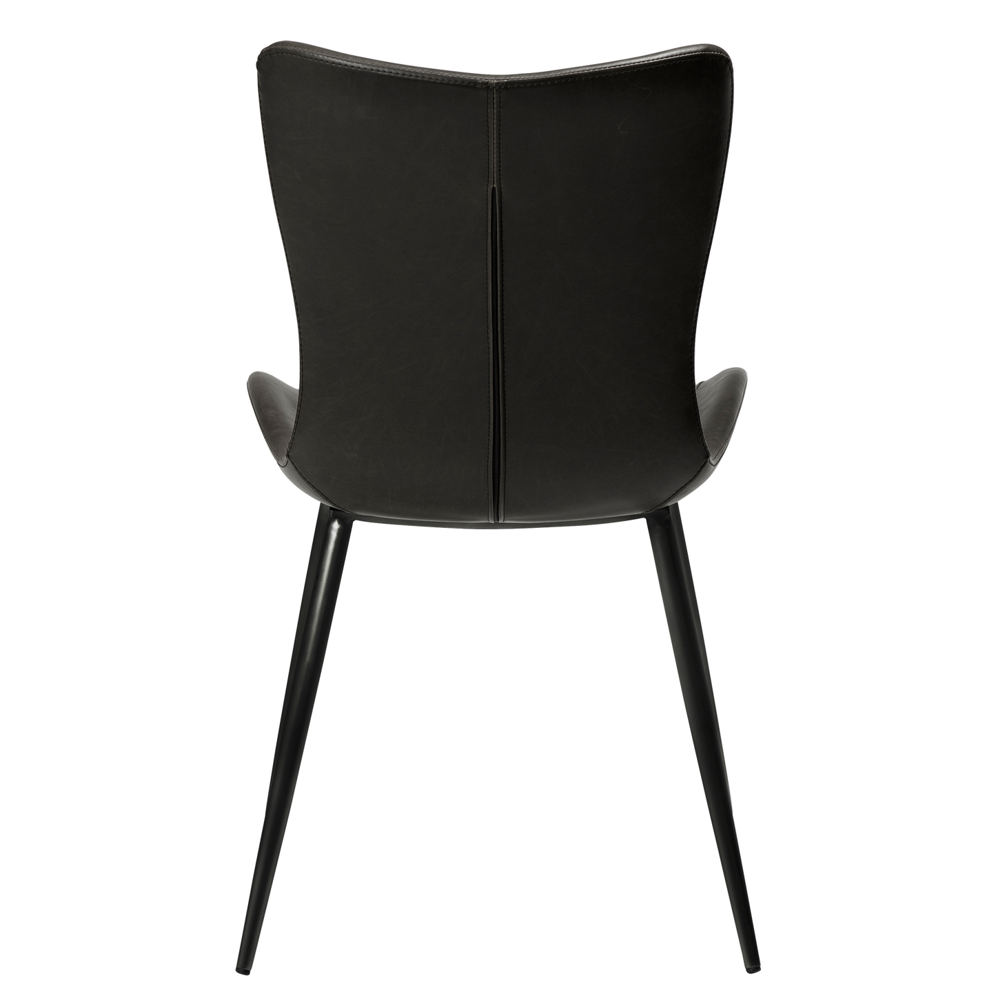 [var:Bezug=Vintage schwarzes Kunstleder mit schwarzen Beinen] MEDUSA Stuhl
