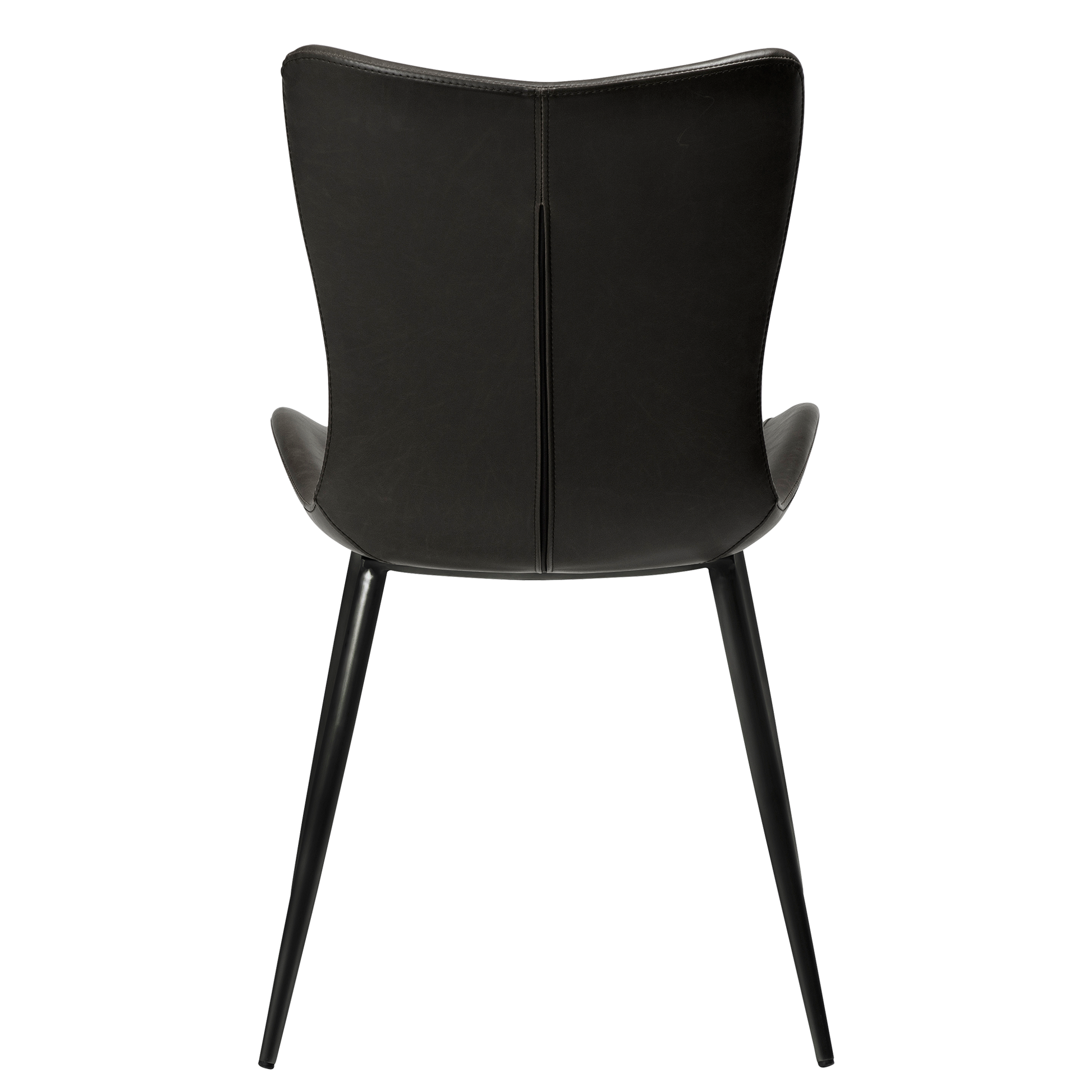 [var:Bezug=Vintage schwarzes Kunstleder mit schwarzen Beinen] MEDUSA Stuhl