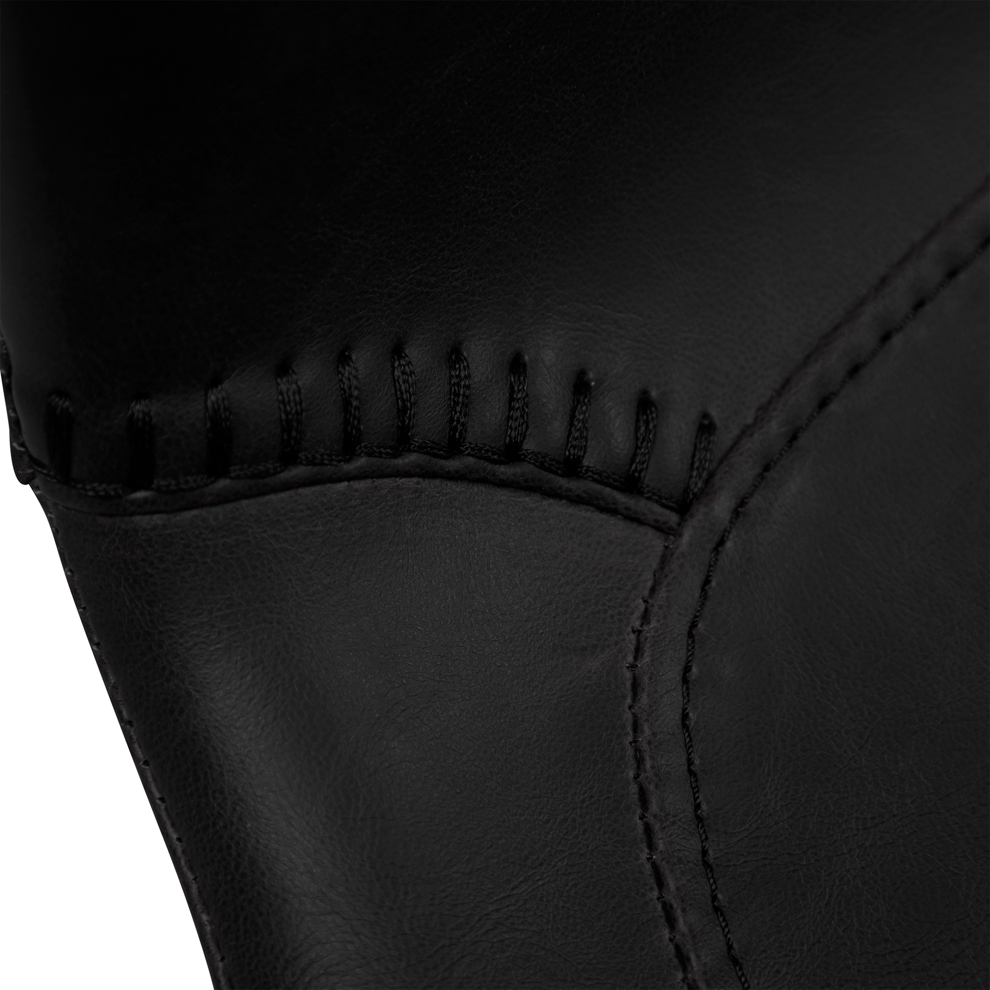 [var:Bezug=Vintage schwarzes Kunstleder mit schwarzen Beinen] MEDUSA Stuhl