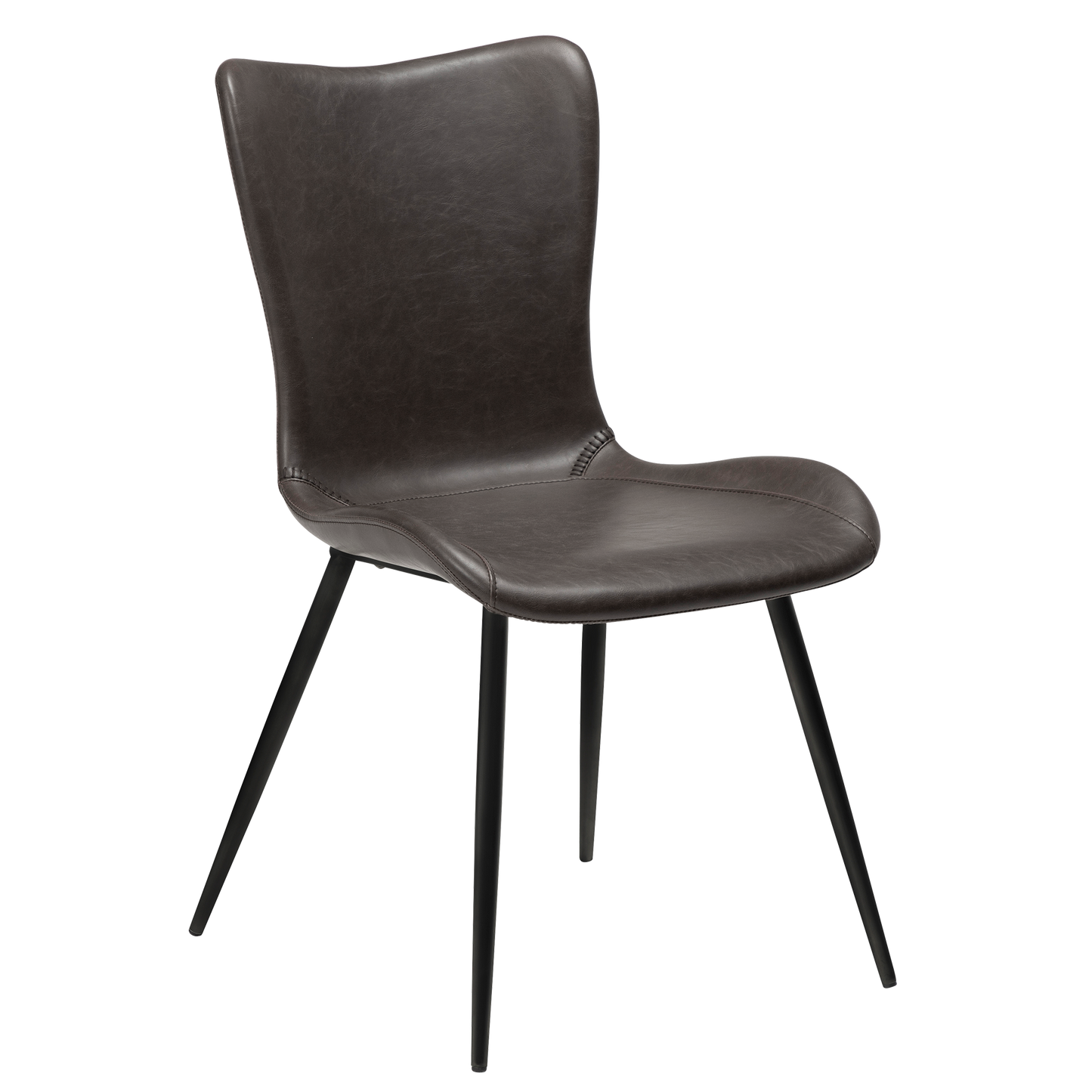 [var:Bezug=Vintage graues Kunstleder mit schwarzen Beinen] MEDUSA Stuhl