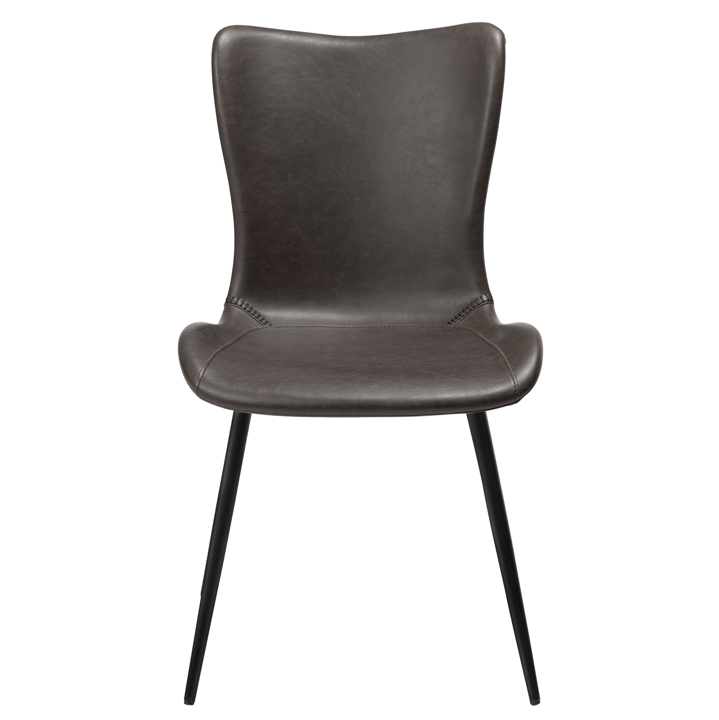 [var:Bezug=Vintage graues Kunstleder mit schwarzen Beinen] MEDUSA Stuhl