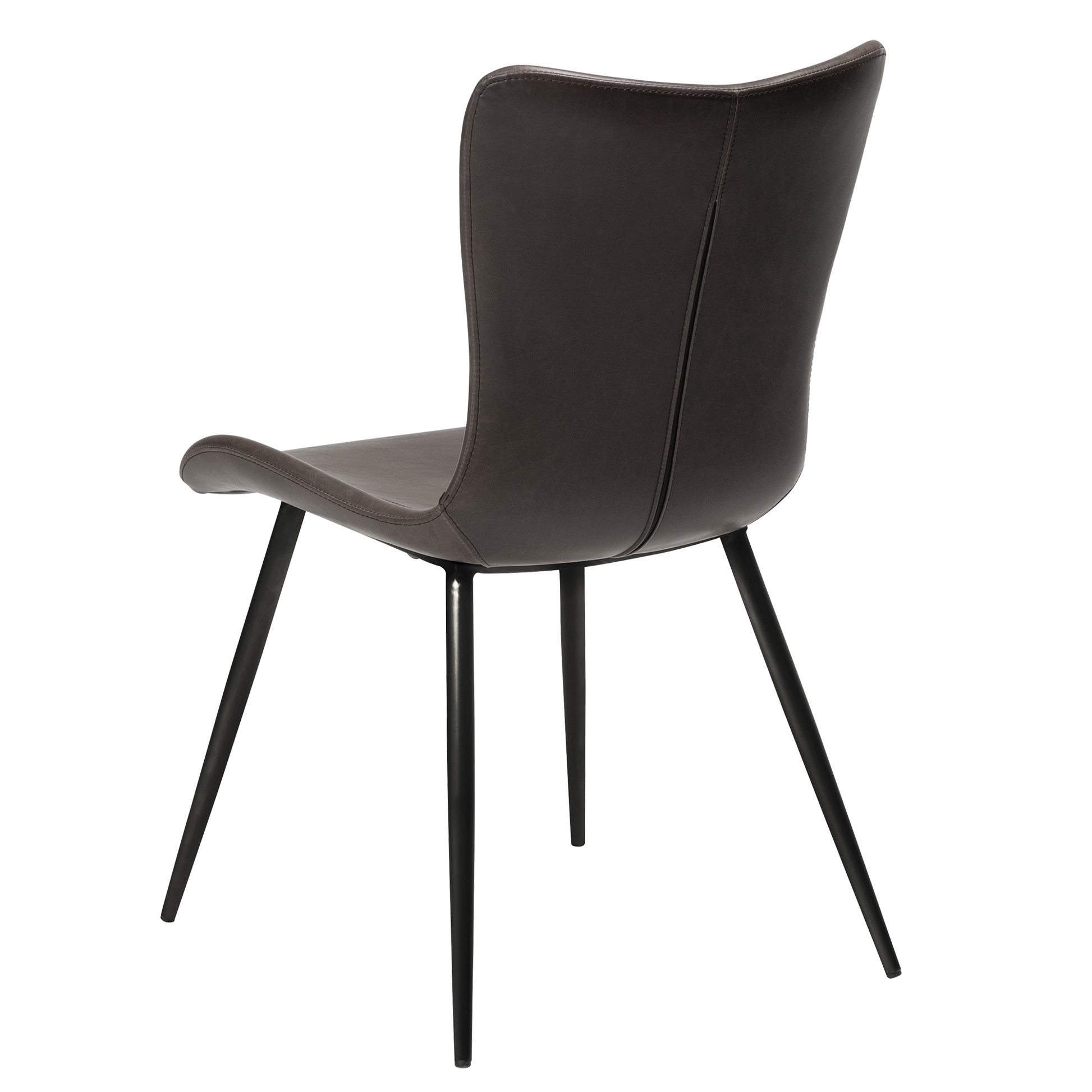 [var:Bezug=Vintage graues Kunstleder mit schwarzen Beinen] MEDUSA Stuhl