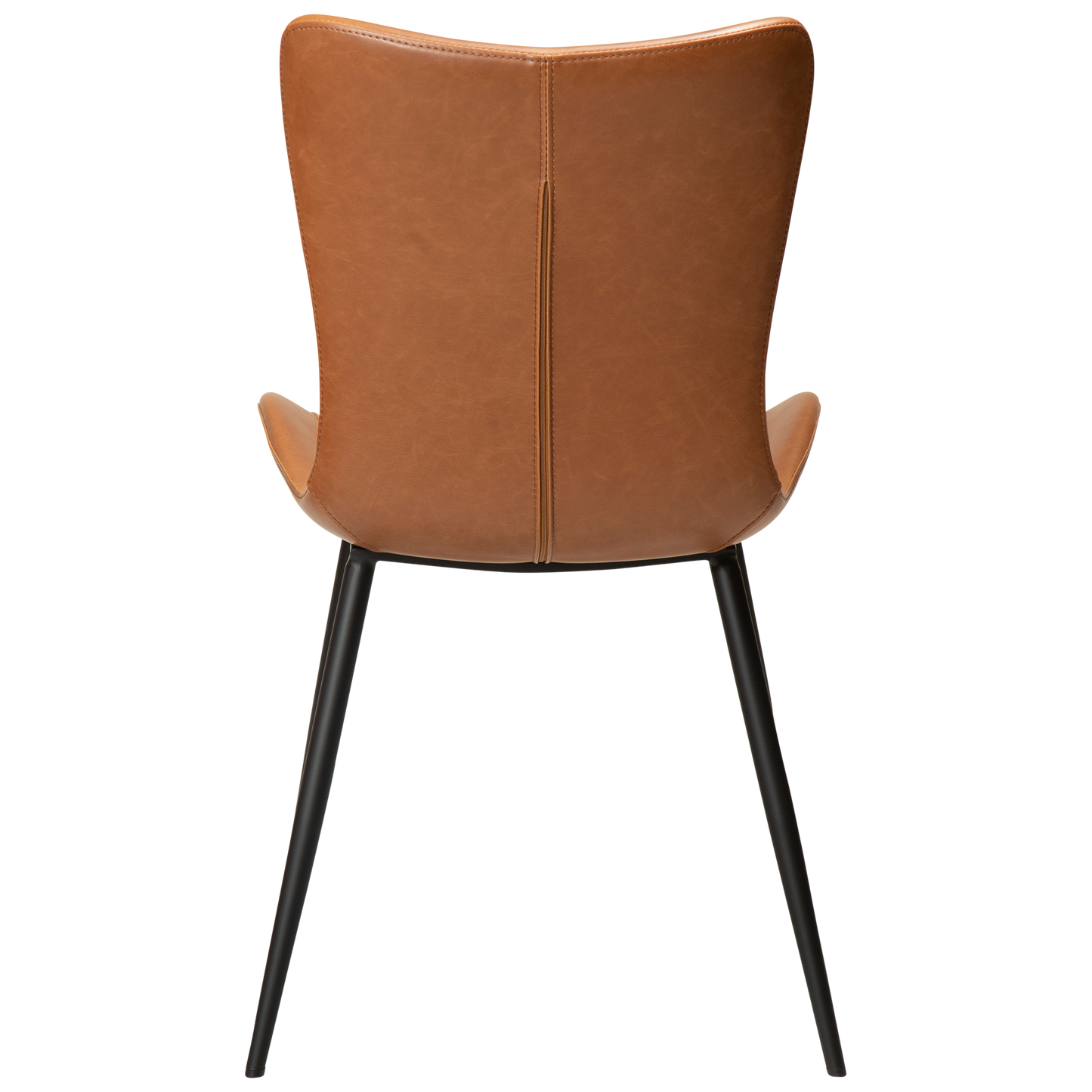 [var:Bezug=Vintage hellbraunes Kunstleder mit schwarzen Beinen] MEDUSA Stuhl
