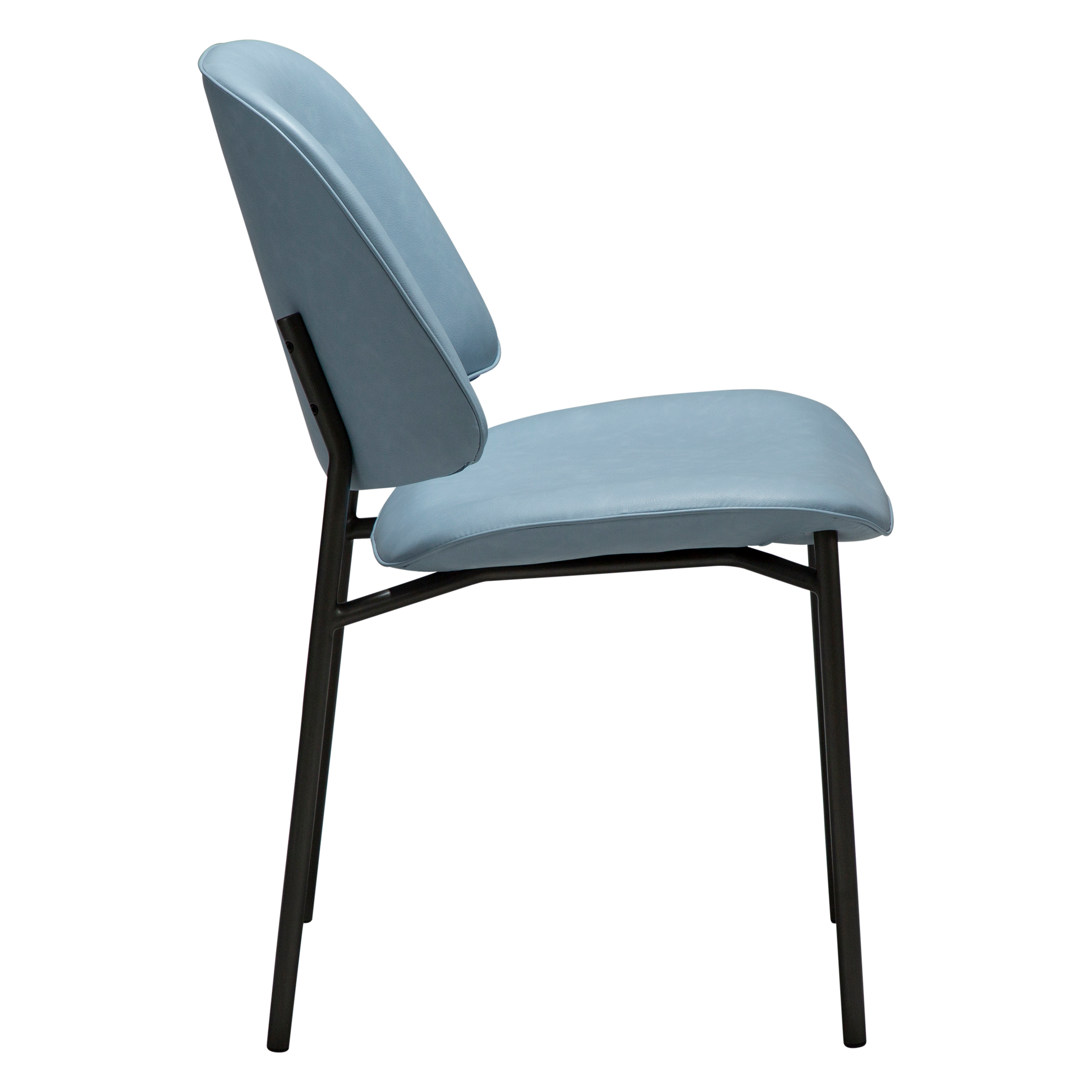 [var:Bezug=Blue Fog Kunstleder mit antiken Zinnbeinen] OHMY Stuhl