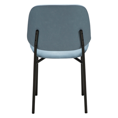 [var:Bezug=Blue Fog Kunstleder mit antiken Zinnbeinen] OHMY Stuhl