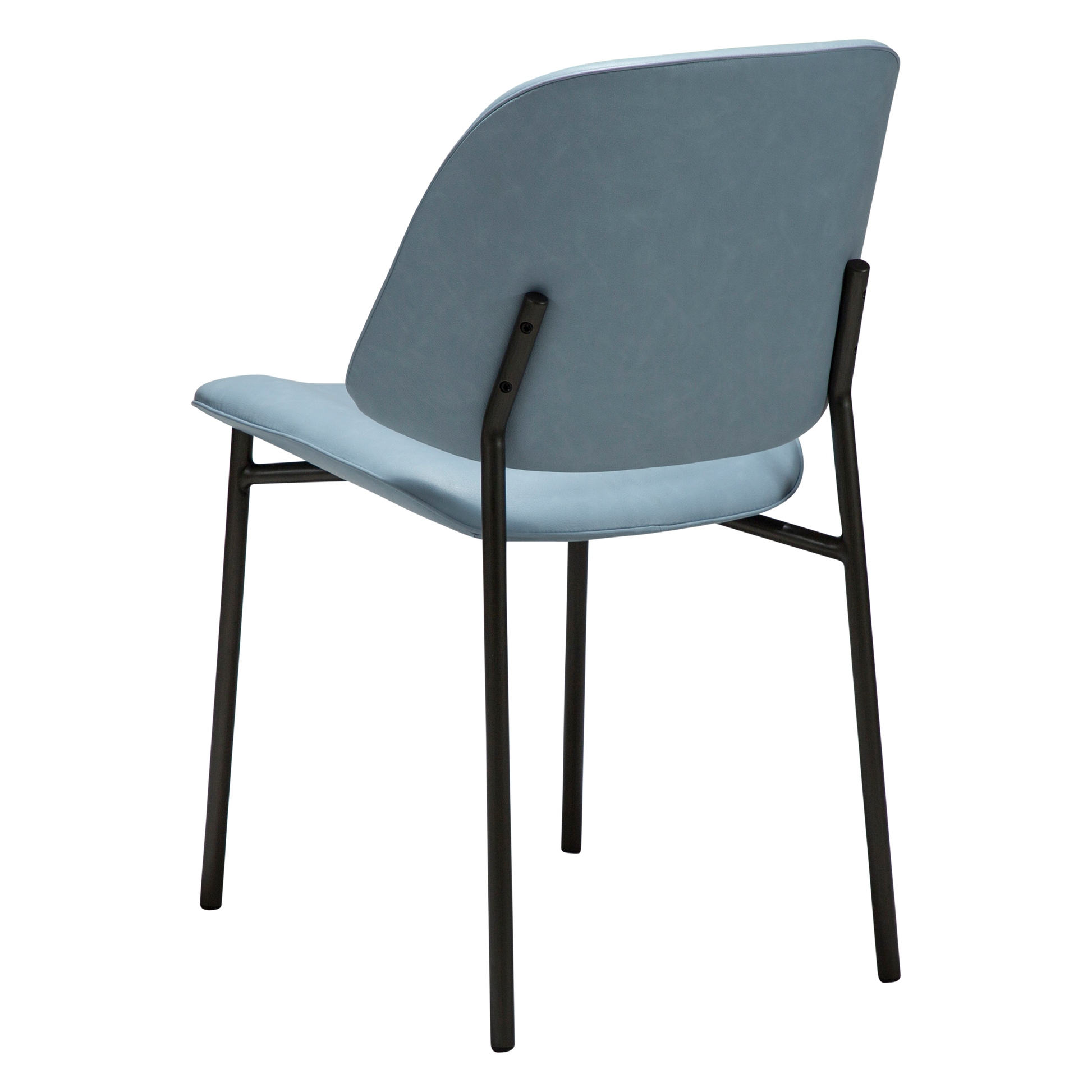 [var:Bezug=Blue Fog Kunstleder mit antiken Zinnbeinen] OHMY Stuhl