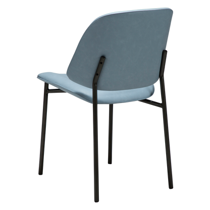 [var:Bezug=Blue Fog Kunstleder mit antiken Zinnbeinen] OHMY Stuhl