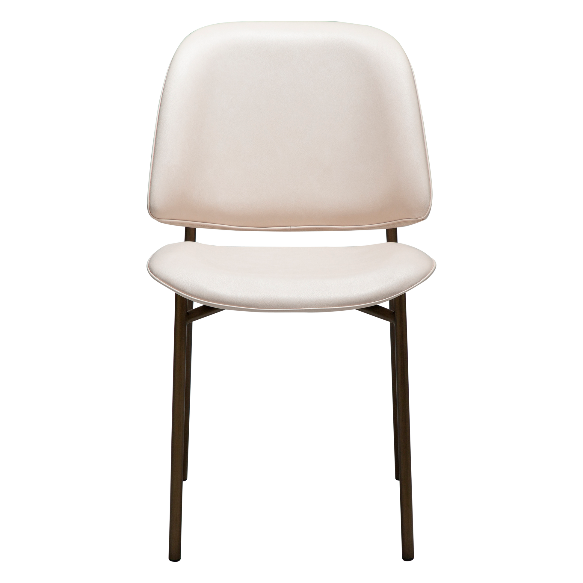 [var:Bezug=Creole Pink Kunstleder mit antiken Messingbeinen] OHMY Stuhl