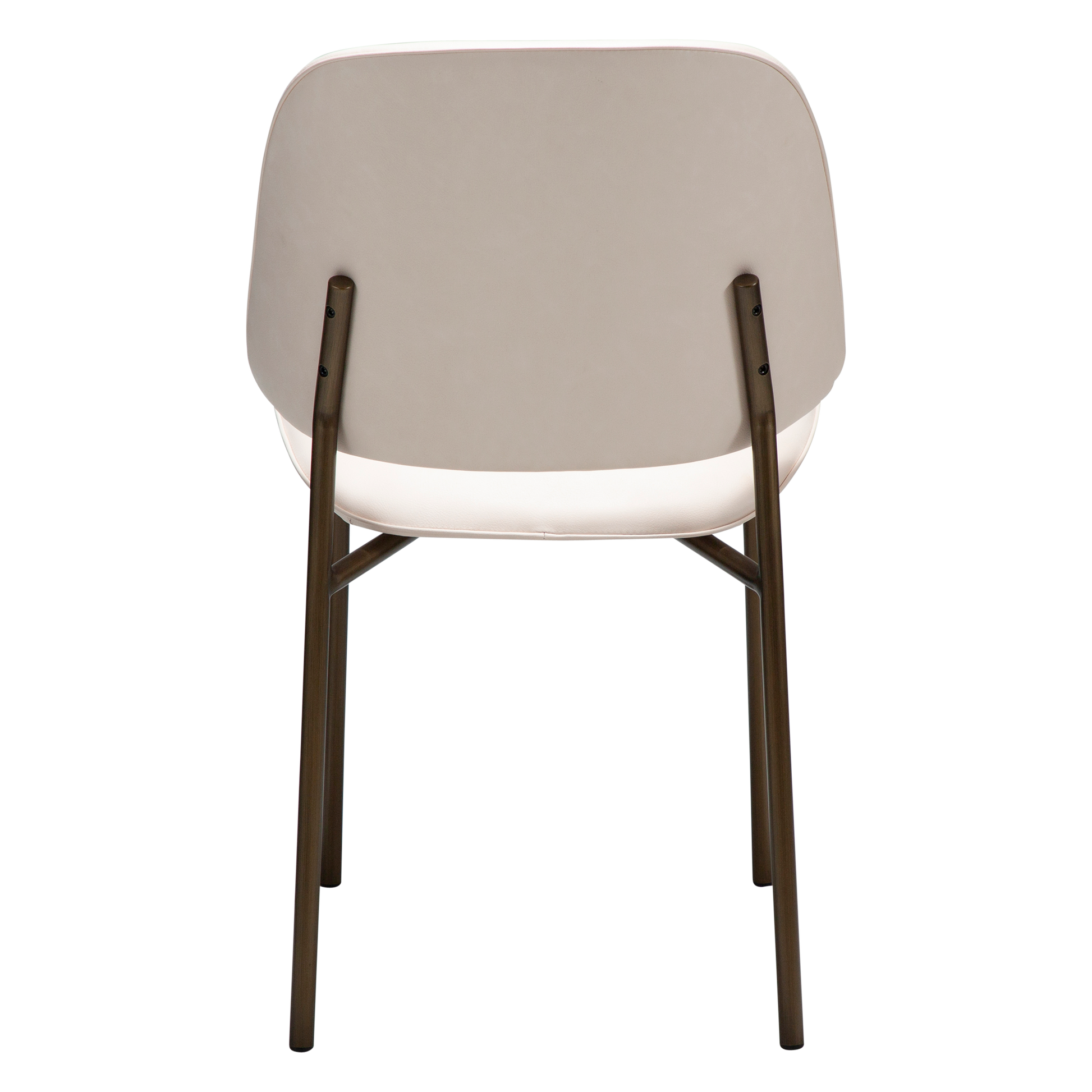 [var:Bezug=Creole Pink Kunstleder mit antiken Messingbeinen] OHMY Stuhl