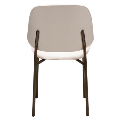 [var:Bezug=Creole Pink Kunstleder mit antiken Messingbeinen] OHMY Stuhl