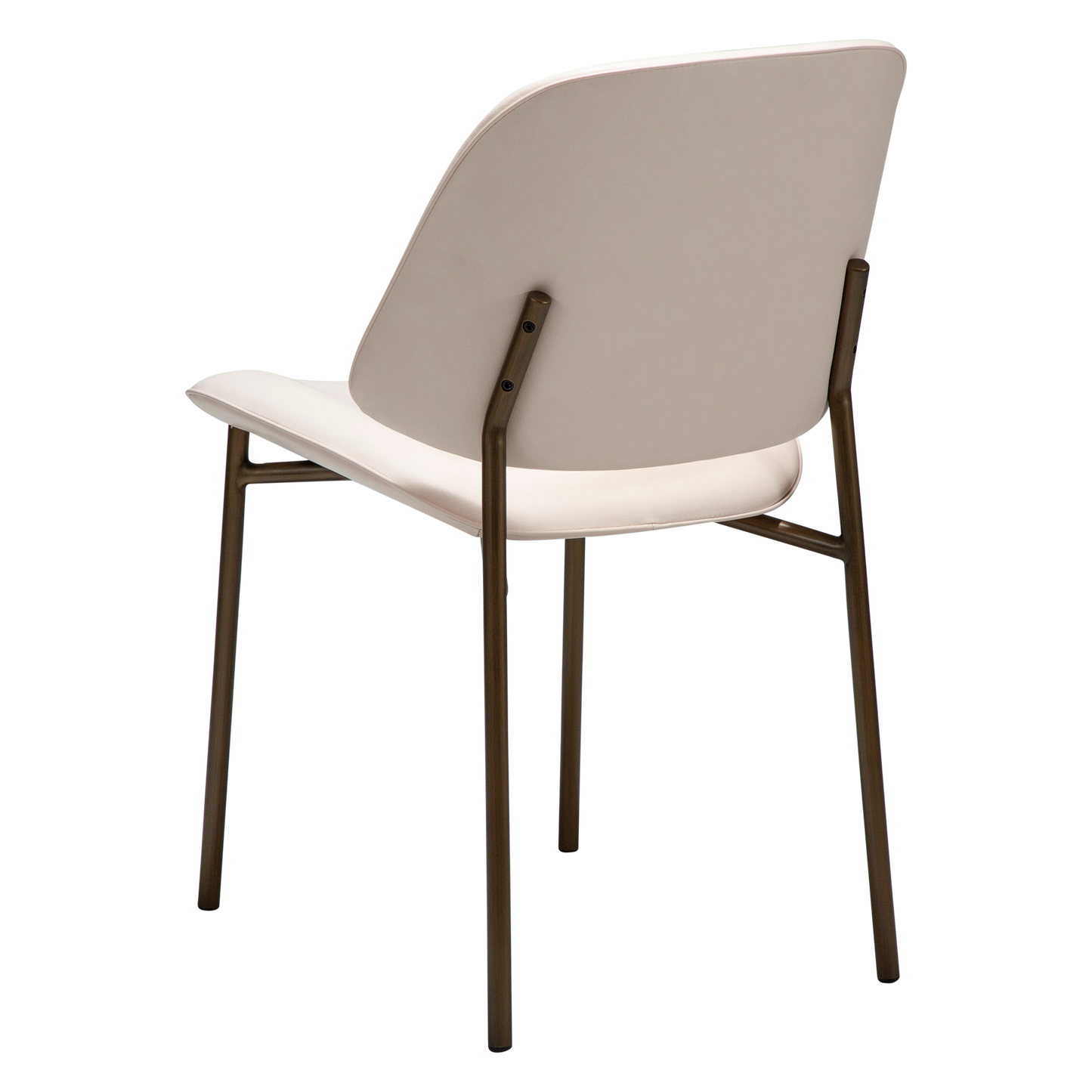 [var:Bezug=Creole Pink Kunstleder mit antiken Messingbeinen] OHMY Stuhl