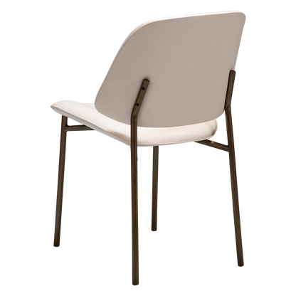 [var:Bezug=Creole Pink Kunstleder mit antiken Messingbeinen] OHMY Stuhl