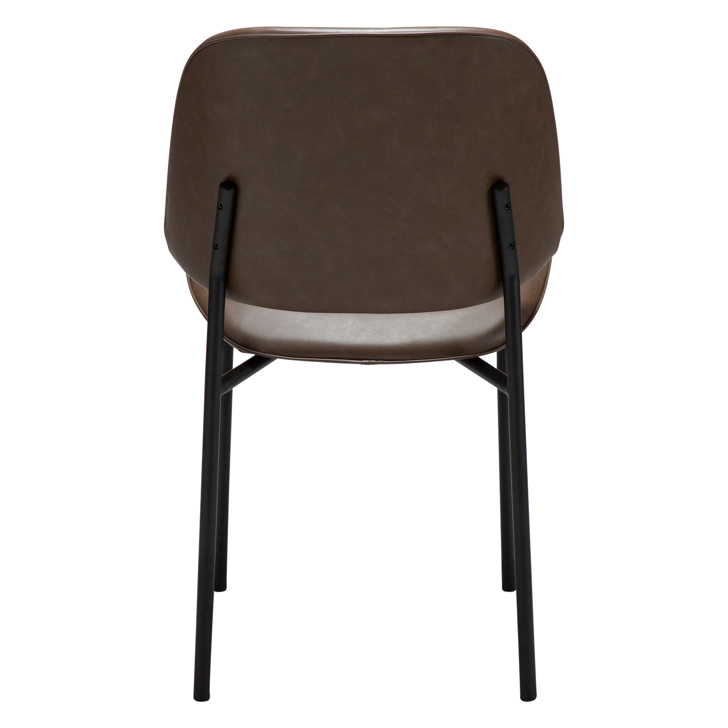 [var:Bezug=Hauptbraun Kunstleder mit schwarzen Metallbeinen] OHMY Stuhl