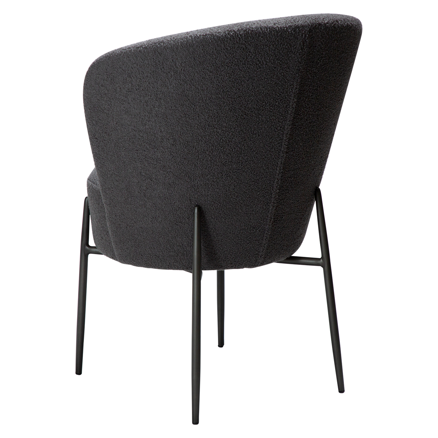 [var:Bezug=Stein RPES Bouclé mit antiken Zinnbeinen] ORBIT Stuhl