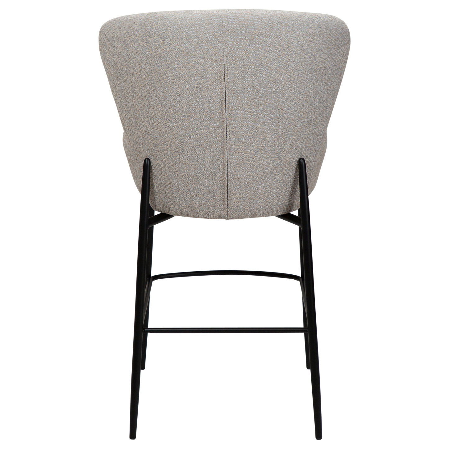 [var:Bezug=Kaschmir Bouclé-Stoff mit schwarzen Metallbeinen] ORBIT Barhocker