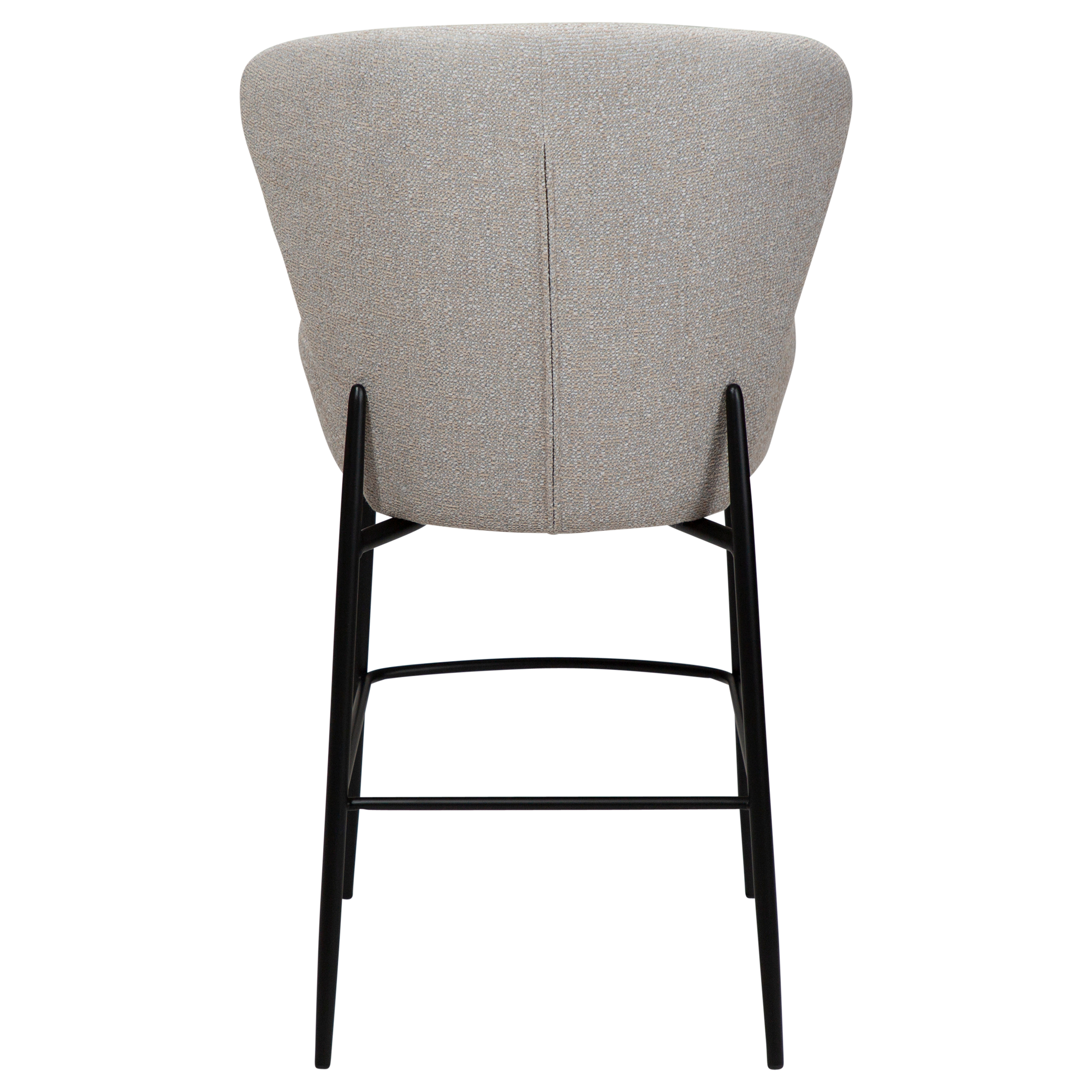[var:Bezug=Kaschmir Bouclé-Stoff mit schwarzen Metallbeinen] ORBIT Barhocker