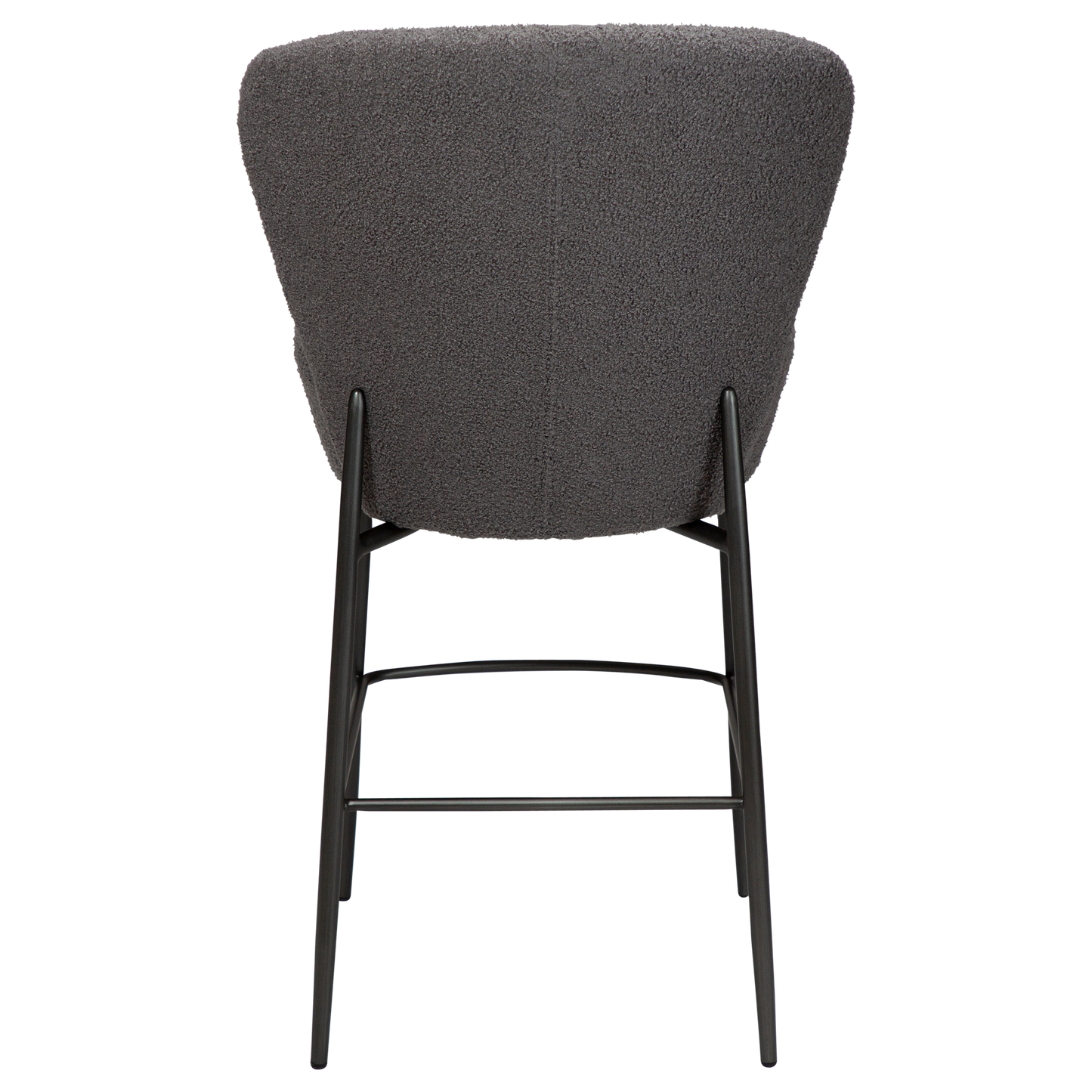 [var:Bezug=Stein RPES Bouclé mit antiken Zinnbeinen] ORBIT Barhocker