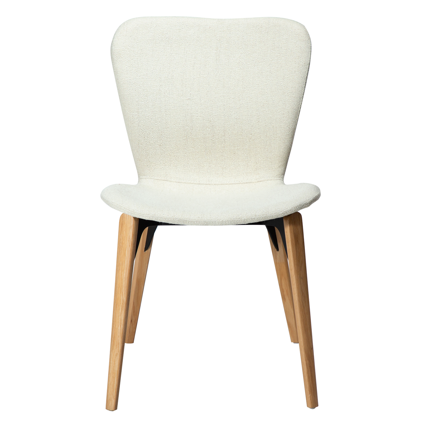 [var:Bezug=Knochenweißer Bouclé-Stoff mit Eichenbeinen] PARAGON Stuhl