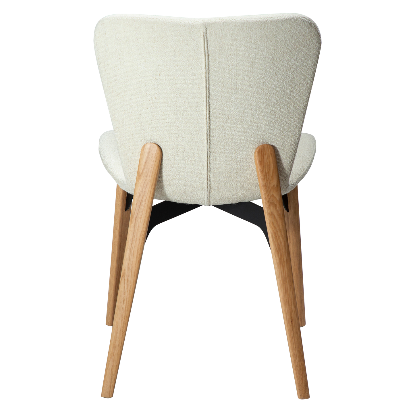 [var:Bezug=Knochenweißer Bouclé-Stoff mit Eichenbeinen] PARAGON Stuhl