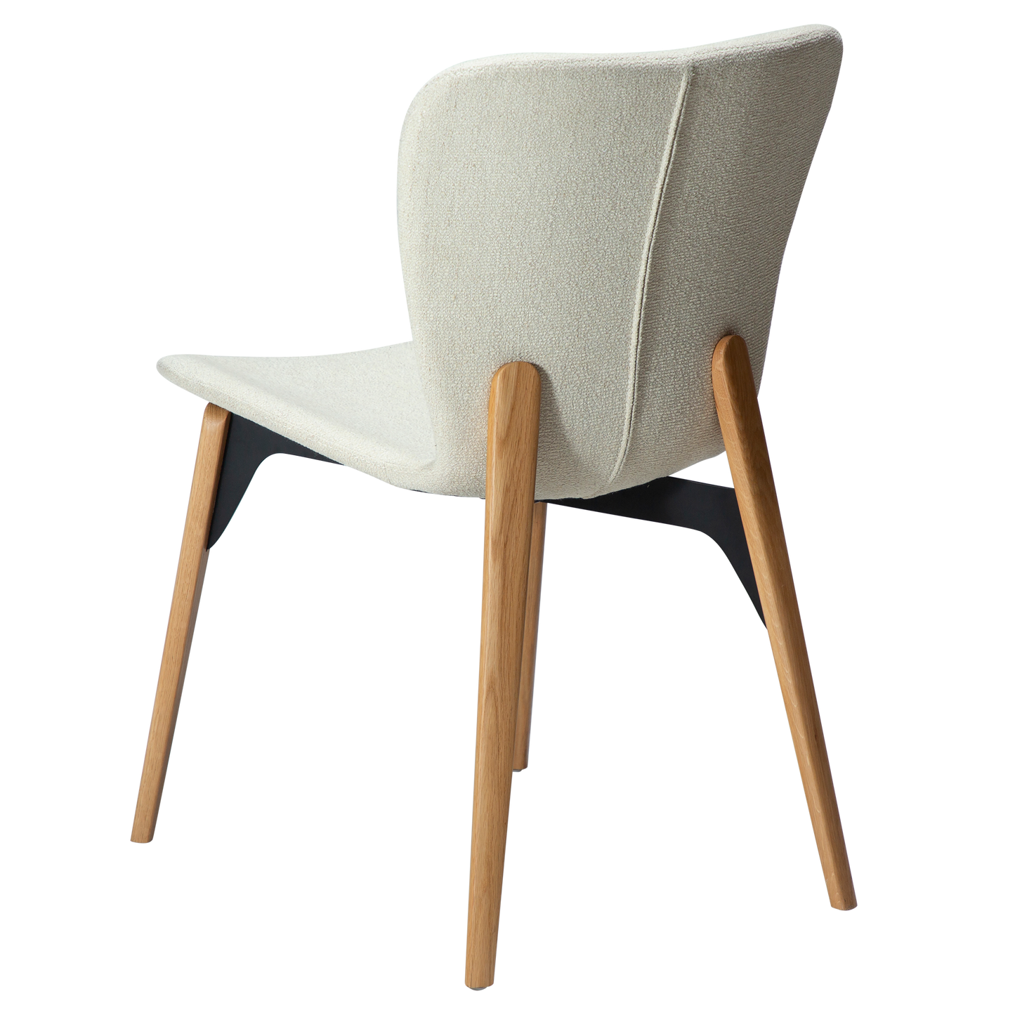 [var:Bezug=Knochenweißer Bouclé-Stoff mit Eichenbeinen] PARAGON Stuhl