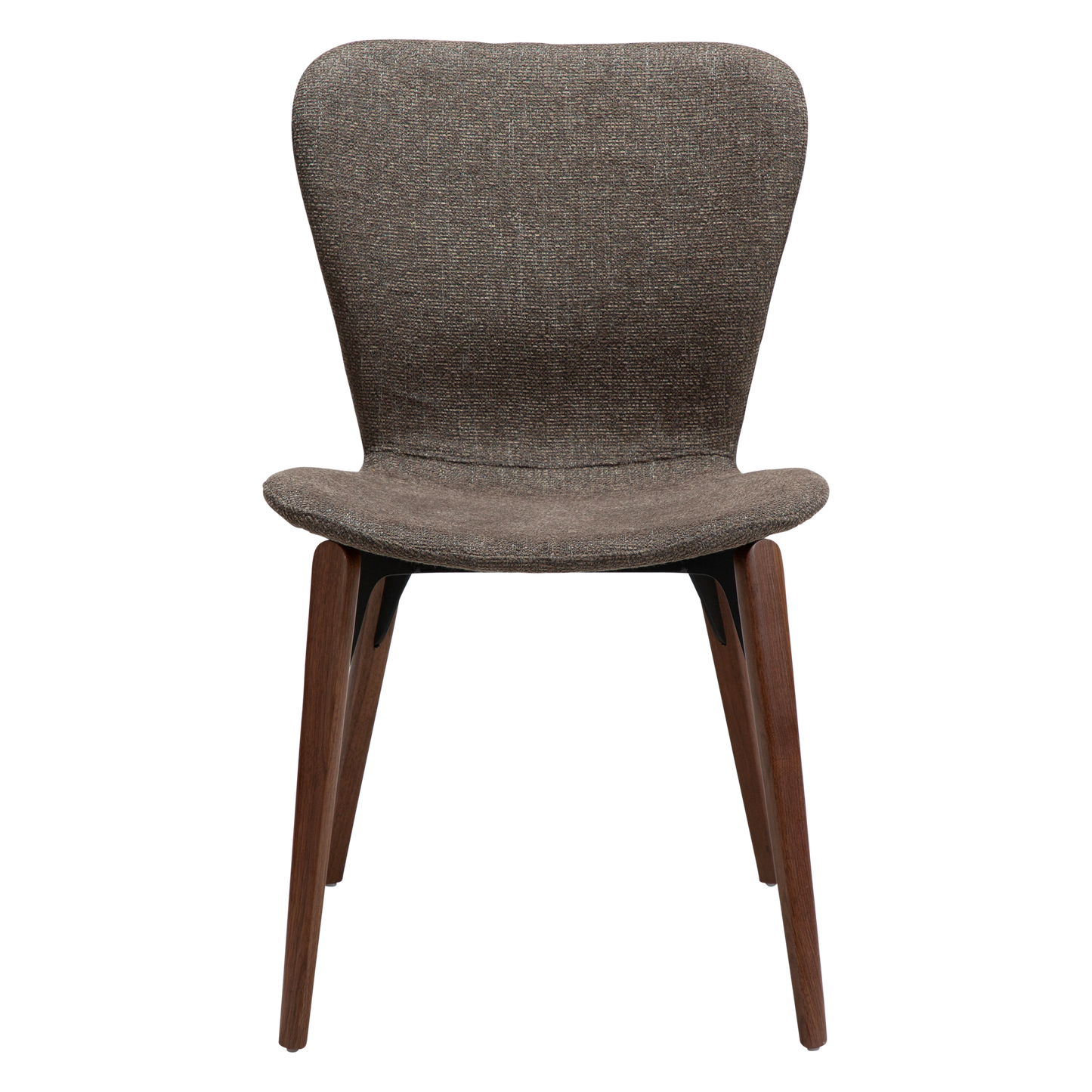 [var:Bezug=Majoranbrauner Bouclé-Stoff mit Walnussbeinen] PARAGON Stuhl