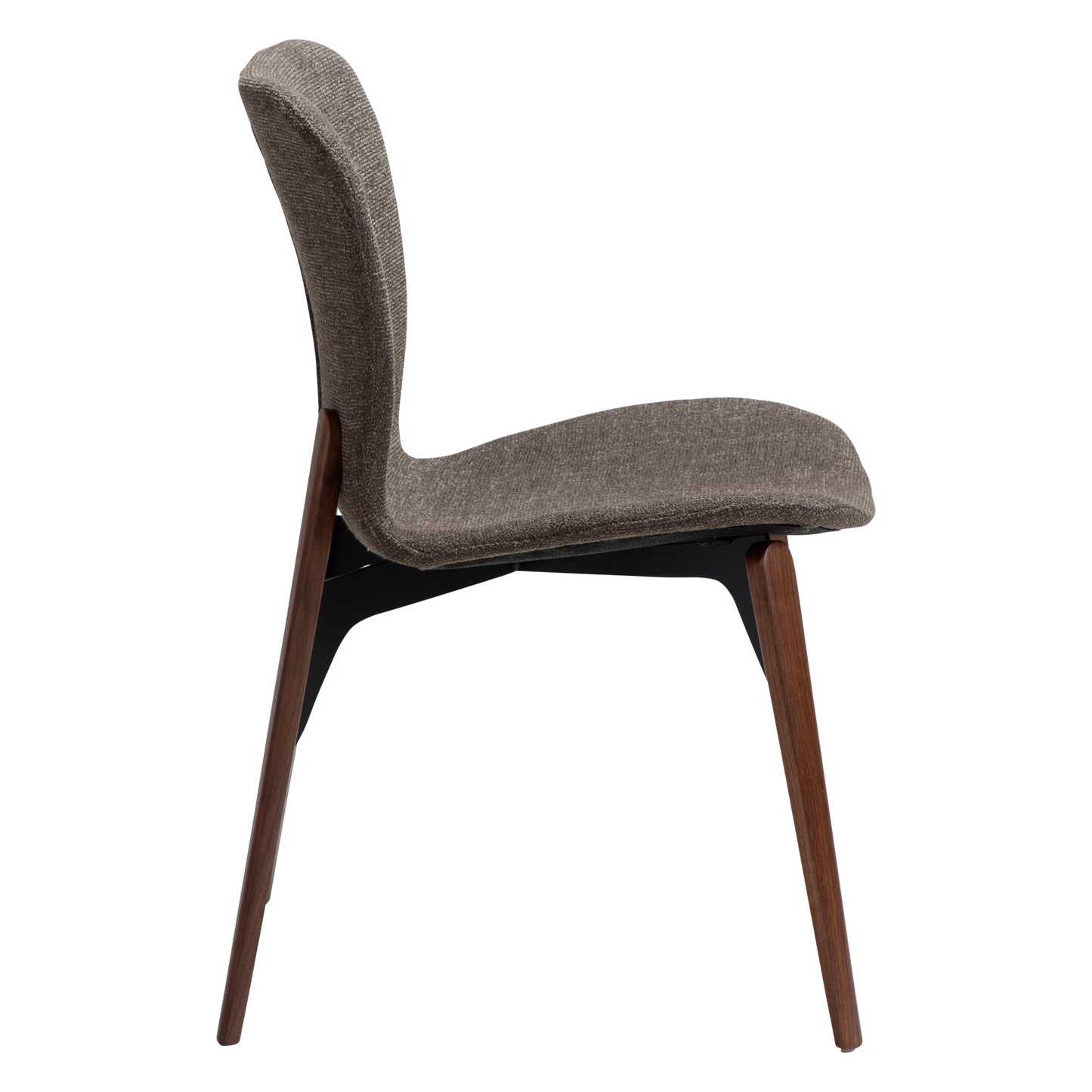 [var:Bezug=Majoranbrauner Bouclé-Stoff mit Walnussbeinen] PARAGON Stuhl