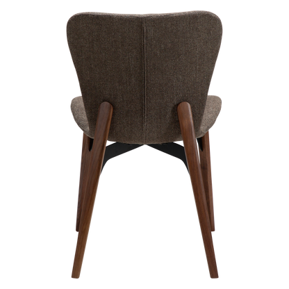 [var:Bezug=Majoranbrauner Bouclé-Stoff mit Walnussbeinen] PARAGON Stuhl