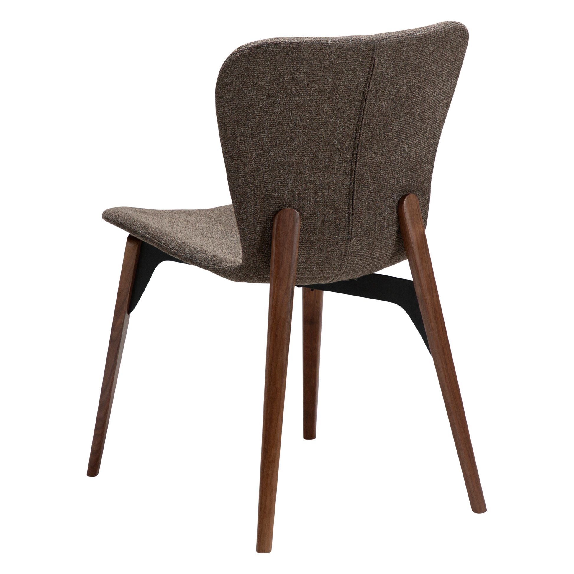 [var:Bezug=Majoranbrauner Bouclé-Stoff mit Walnussbeinen] PARAGON Stuhl