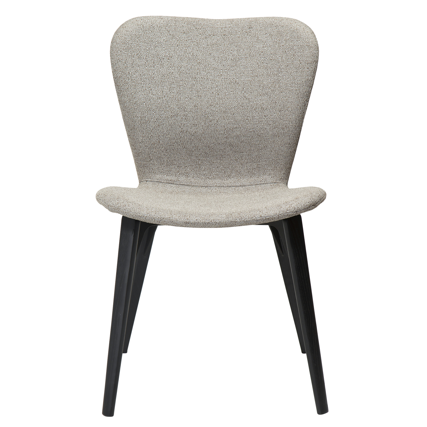 [var:Bezug=kiesel erdfarben Bouclé-Stoff mit schwarz gebeizten Eschenbeinen] PARAGON Stuhl