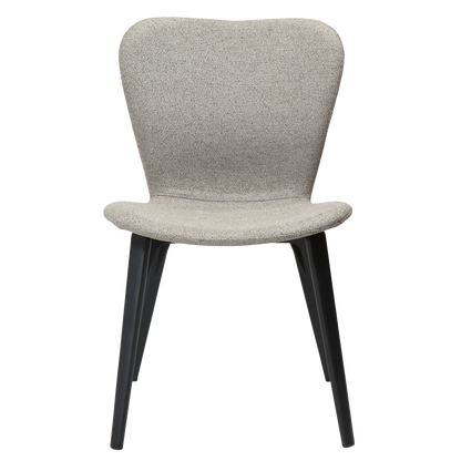 [var:Bezug=kiesel erdfarben Bouclé-Stoff mit schwarz gebeizten Eschenbeinen] PARAGON Stuhl