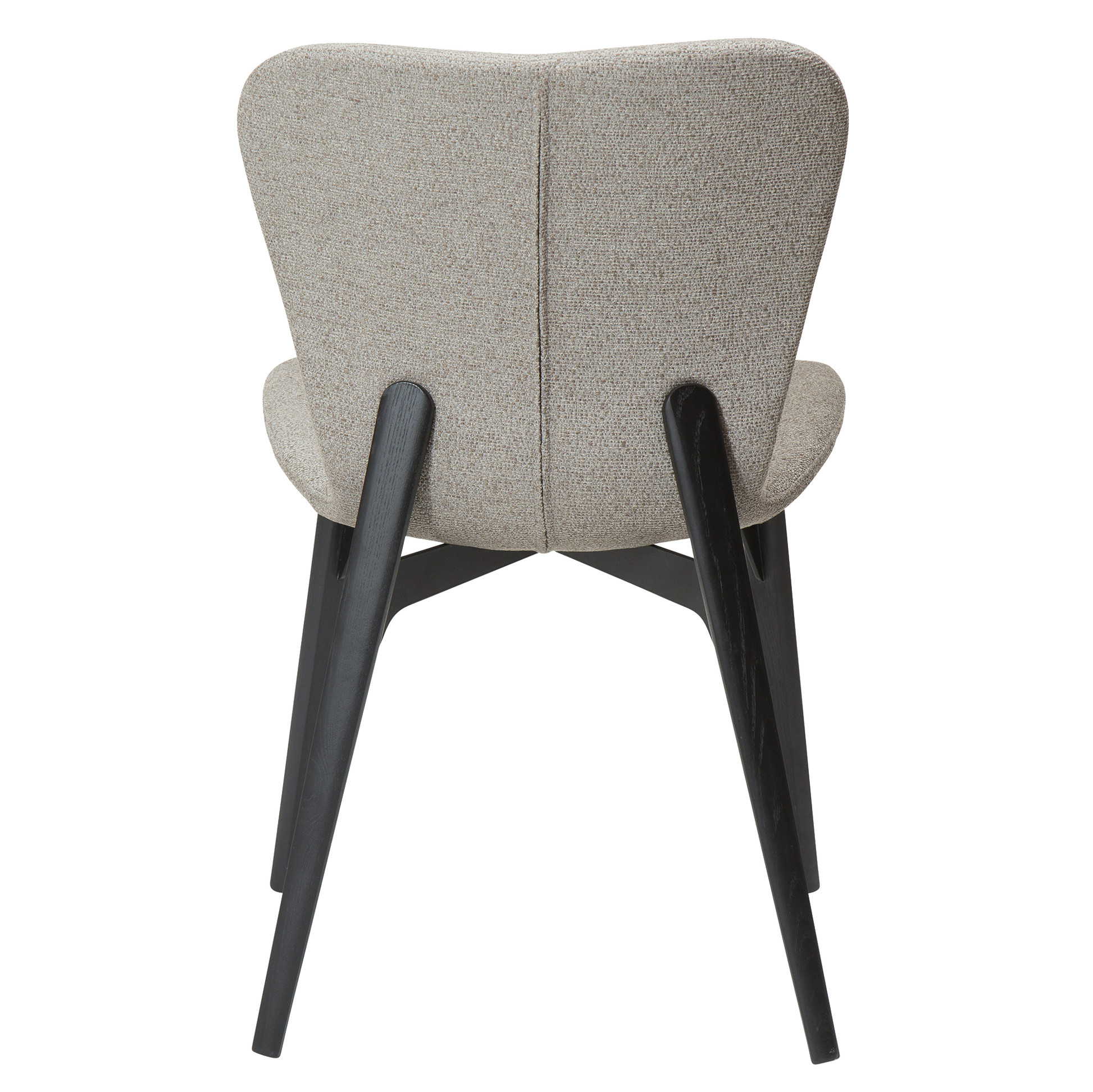 [var:Bezug=kiesel erdfarben Bouclé-Stoff mit schwarz gebeizten Eschenbeinen] PARAGON Stuhl