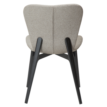 [var:Bezug=kiesel erdfarben Bouclé-Stoff mit schwarz gebeizten Eschenbeinen] PARAGON Stuhl