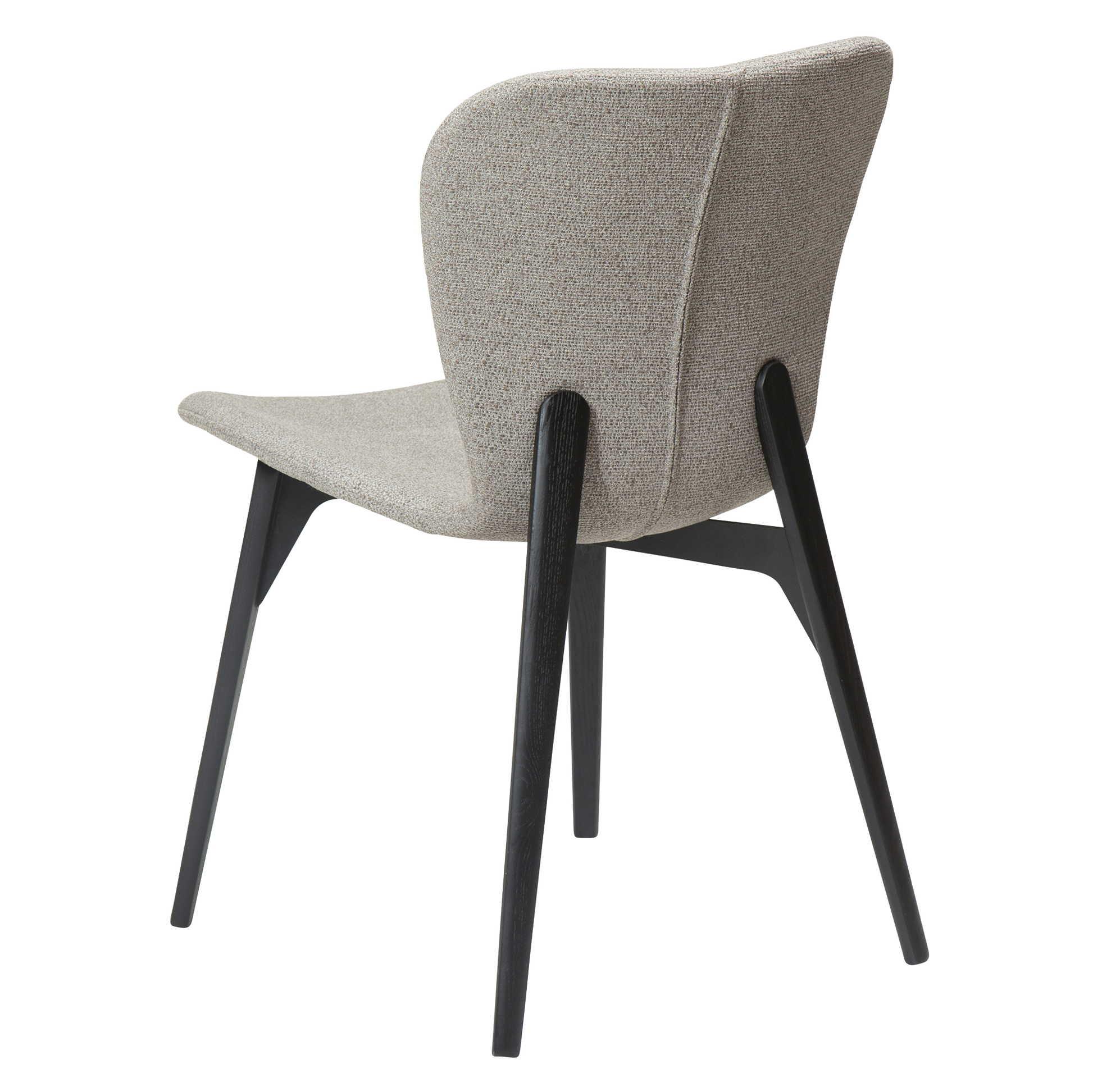 [var:Bezug=kiesel erdfarben Bouclé-Stoff mit schwarz gebeizten Eschenbeinen] PARAGON Stuhl