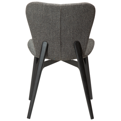 [var:Bezug=Kieselgrauer Bouclé-Stoff mit schwarzen Eschenbeinen] PARAGON Stuhl