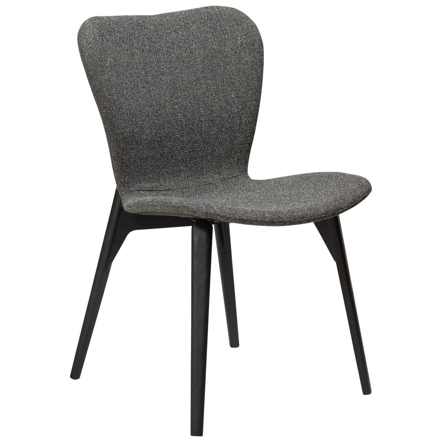 [var:Bezug=Kieselgrauer Bouclé-Stoff mit schwarz gebeizten Eschenbeinen] PARAGON Stuhl