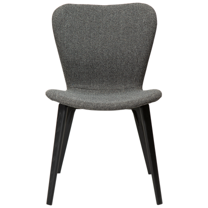 [var:Bezug=Kieselgrauer Bouclé-Stoff mit schwarz gebeizten Eschenbeinen] PARAGON Stuhl
