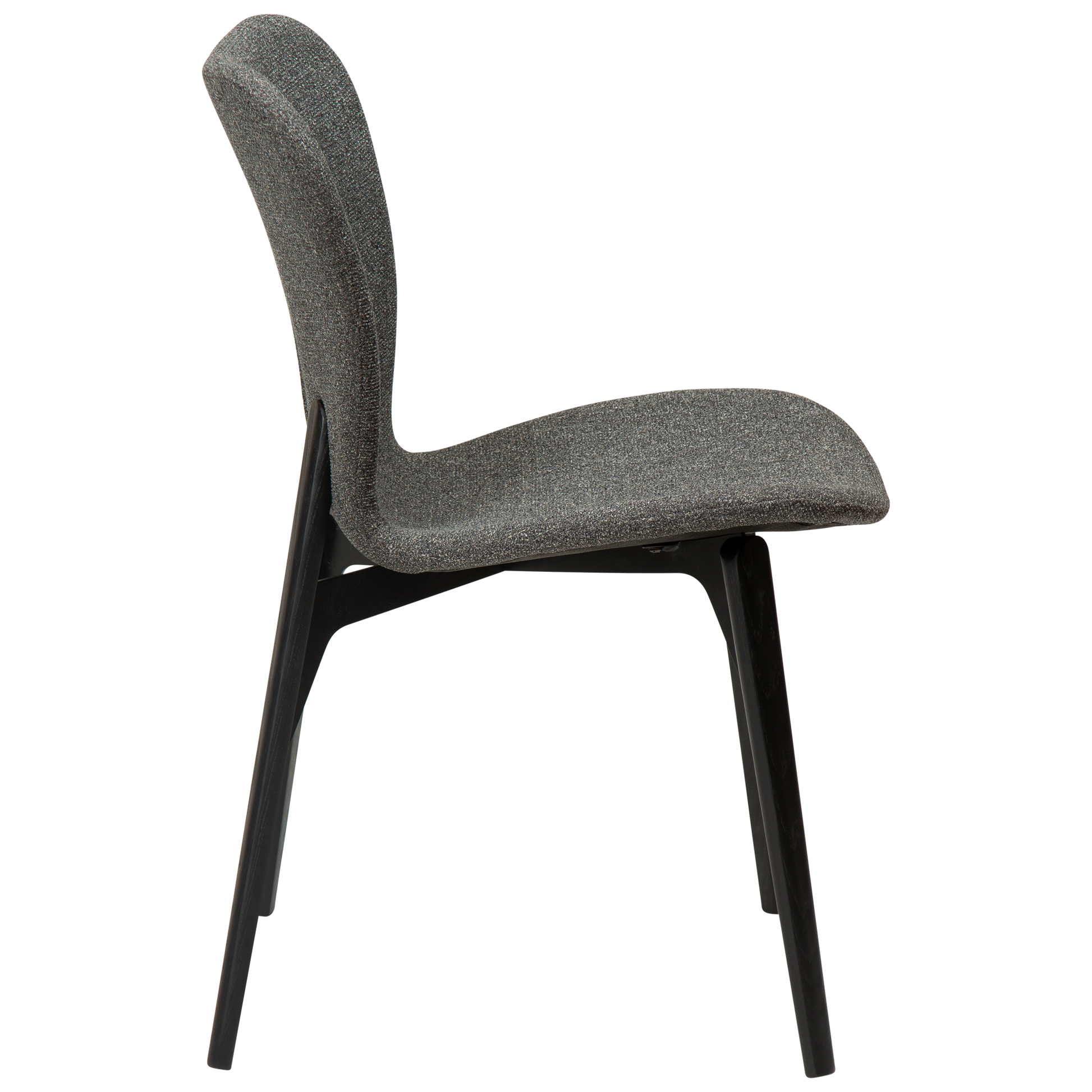 [var:Bezug=Kieselgrauer Bouclé-Stoff mit schwarz gebeizten Eschenbeinen] PARAGON Stuhl