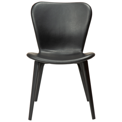 [var:Bezug=Vintage hellbraunes Kunstleder mit schwarz gebeizten Eschenbeinen] PARAGON Stuhl