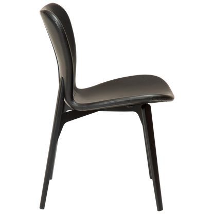 [var:Bezug=Vintage hellbraunes Kunstleder mit schwarz gebeizten Eschenbeinen] PARAGON Stuhl