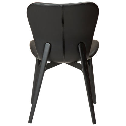 [var:Bezug=Vintage hellbraunes Kunstleder mit schwarz gebeizten Eschenbeinen] PARAGON Stuhl