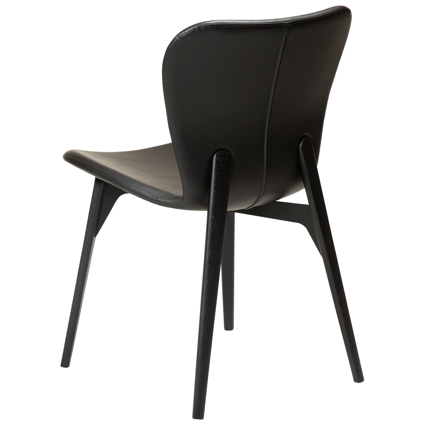 [var:Bezug=Vintage hellbraunes Kunstleder mit schwarz gebeizten Eschenbeinen] PARAGON Stuhl