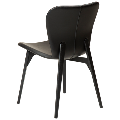 [var:Bezug=Vintage hellbraunes Kunstleder mit schwarz gebeizten Eschenbeinen] PARAGON Stuhl