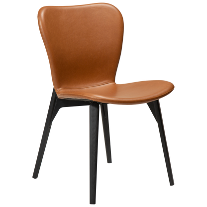 [var:Bezug=Vintage hellbraunes Kunstleder mit schwarzen Eschenbeinen] PARAGON Stuhl