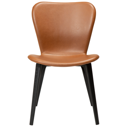 [var:Bezug=Vintage hellbraunes Kunstleder mit schwarzen Eschenbeinen] PARAGON Stuhl