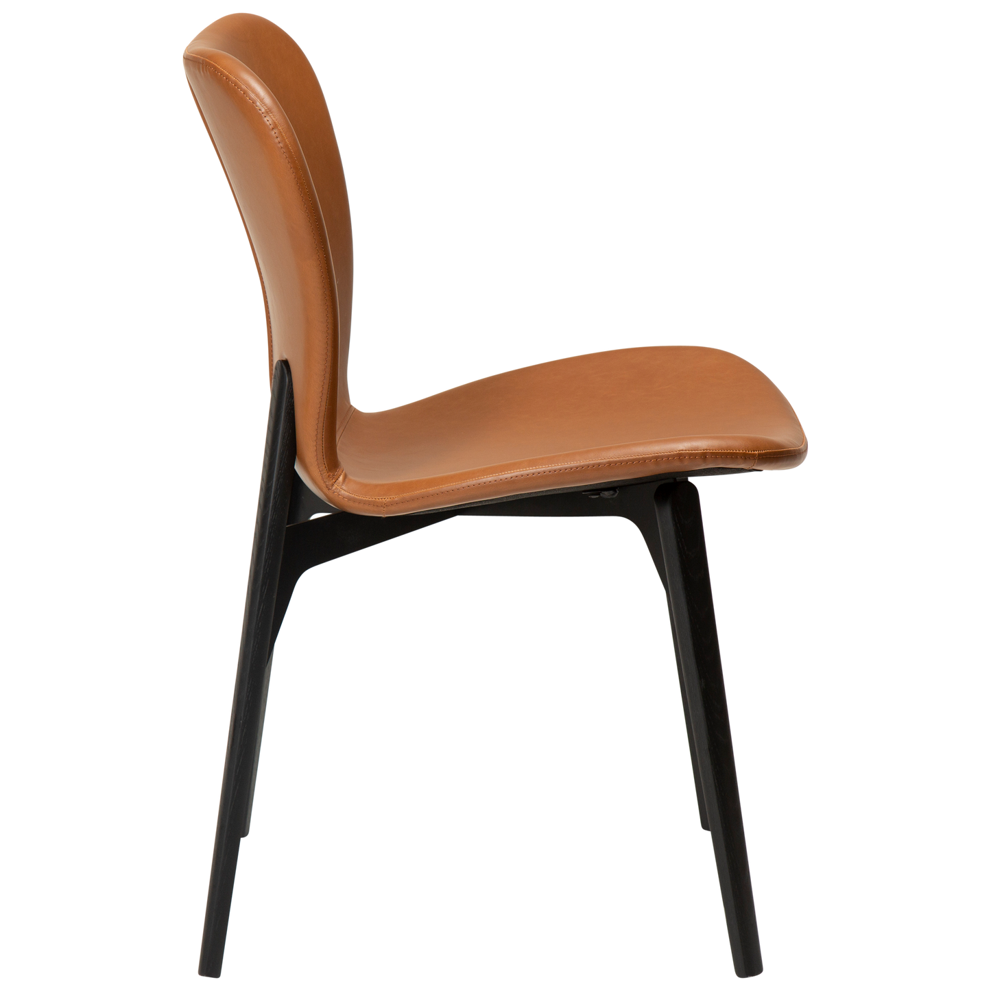 [var:Bezug=Vintage hellbraunes Kunstleder mit schwarzen Eschenbeinen] PARAGON Stuhl