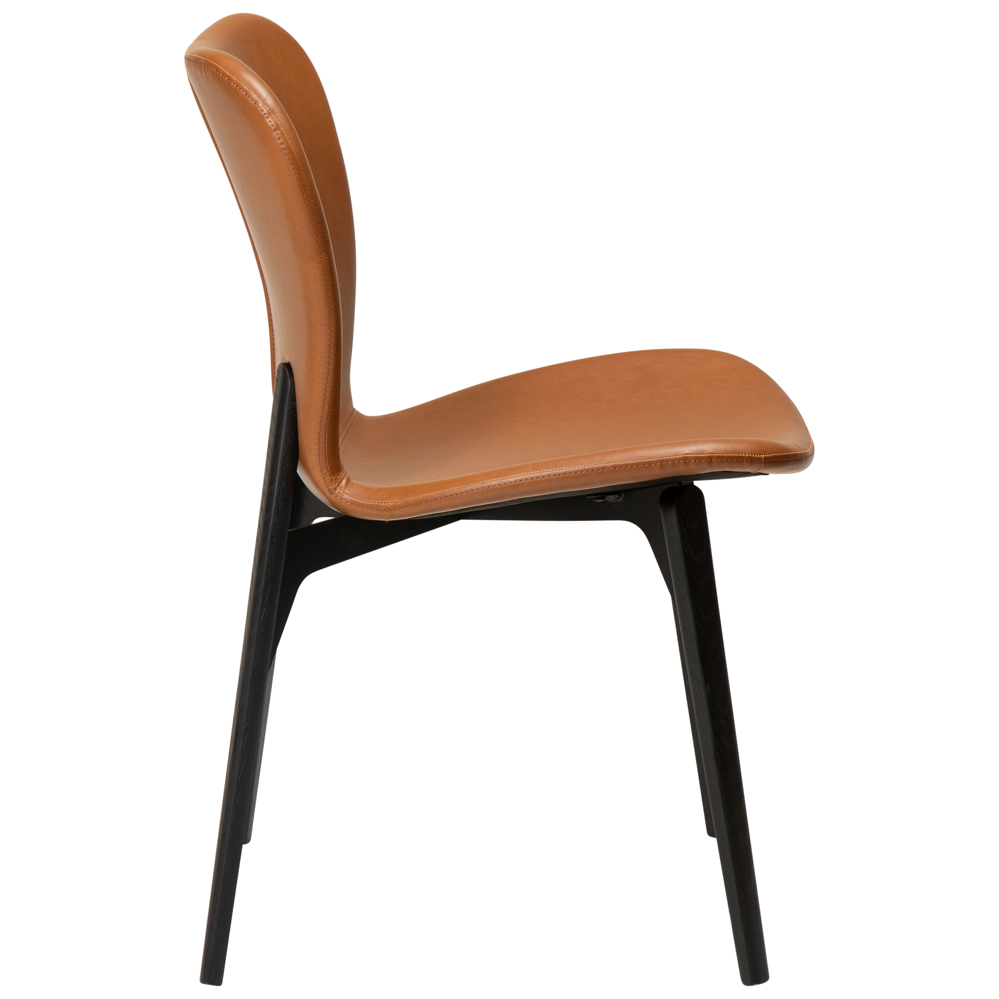[var:Bezug=Vintage hellbraunes Kunstleder mit schwarzen Eschenbeinen] PARAGON Stuhl