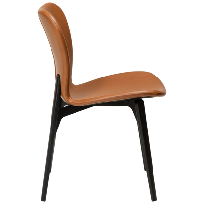 [var:Bezug=Vintage hellbraunes Kunstleder mit schwarzen Eschenbeinen] PARAGON Stuhl