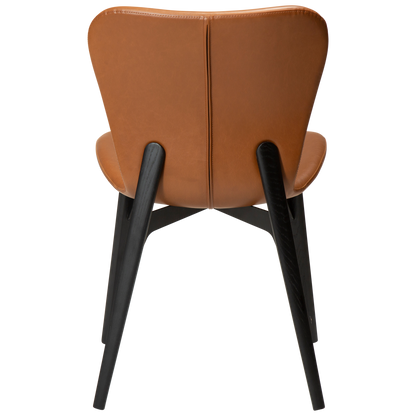 [var:Bezug=Vintage hellbraunes Kunstleder mit schwarzen Eschenbeinen] PARAGON Stuhl