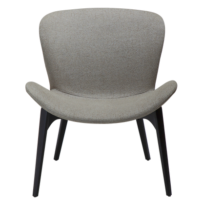 [var:Bezug=kiesel erdfarben Bouclé-Stoff mit schwarz gebeizten Eschenbeinen] PARAGON Lounge-Sessel