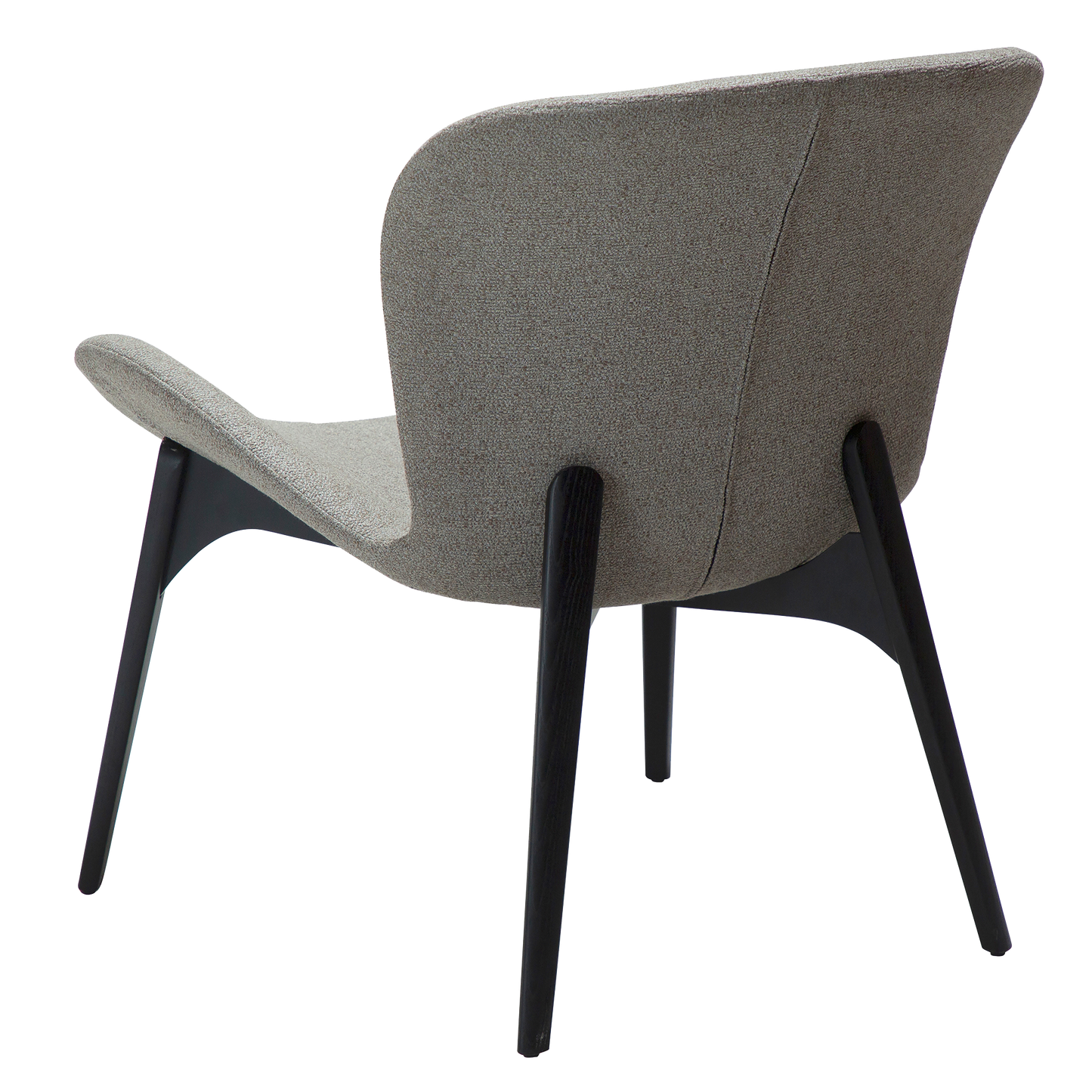 [var:Bezug=kiesel erdfarben Bouclé-Stoff mit schwarz gebeizten Eschenbeinen] PARAGON Lounge-Sessel